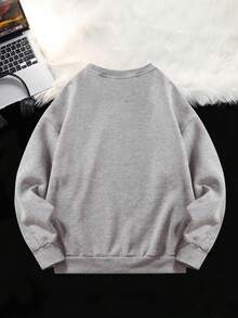 Sweat à capuche homme, col ras du cou, manches longues, épaules tombantes, coupe décontractée, côtelé et épais, idéal pour l'automne/hiver. Sweat à capuche gris avec imprimé animalier réaliste et inscription. Sa coupe décontractée flatte toutes les morphologies. Convient au streetwear, aux tenues décontractées, au style années 2000 et aux sorties quotidiennes. Son mélange de coton assure confort et douceur au toucher. - Gris - Voir 2