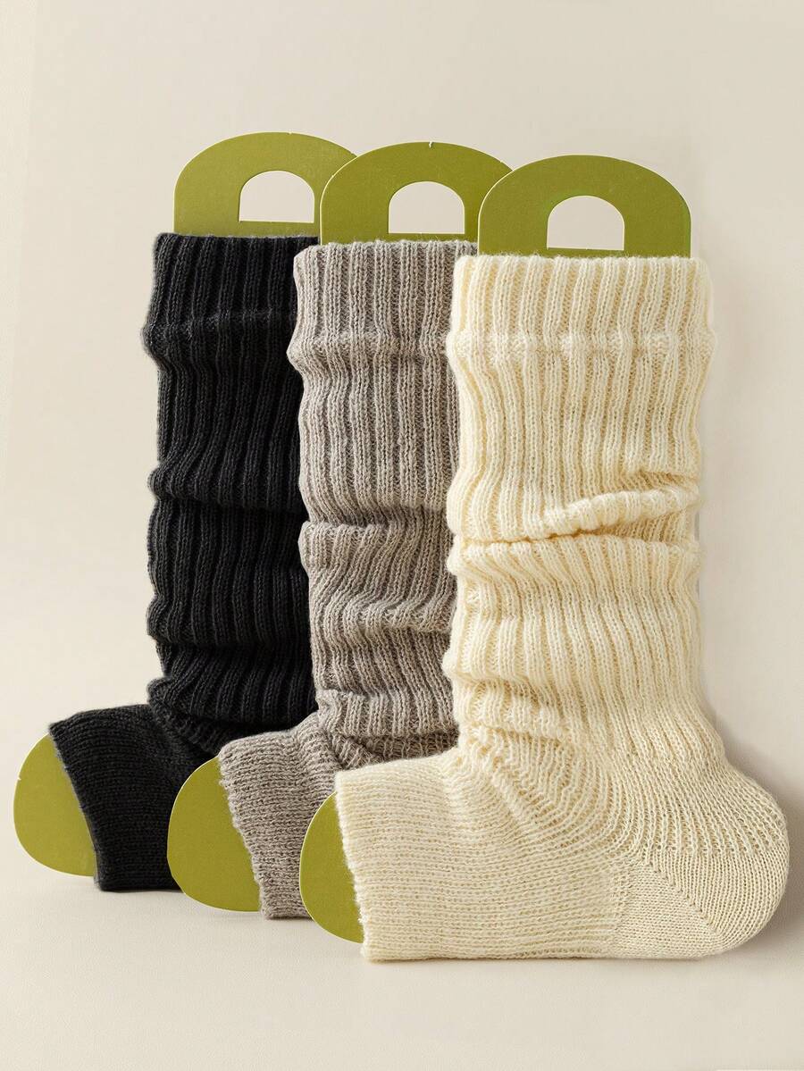 1/2/3 Pairs Women's Multi-Color Leg Warmers, Warm & Slimming Leg Warmers, Versatile & Fashionable Ankle Leg Warmers, Suitable For Spring, Autumn & Winter, Cozy - Multicolor - View 1