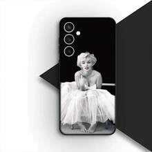 Soft Casing for Apple  15 16 Plus 13 11 12 Pro Max X XR ProMax 16E 15+ Marilyns Wallpaper M-Monroes Cover Phone Case,Covercompatible with  17 Hülle, 17 pro Hülle, 17 promax Hülle