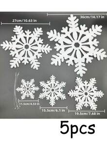 1Pack Foam Simulation Snowflakes, Family Party Hanging Decorations For Christmas Tree & Window, Perfect Christmas Gifts