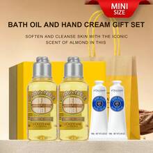 L'Occitane Almond Shower Oil & Shea Butter Hand Cream Gift Set (Almond Shower Oil 35ml*2 + Shea Butter Hand Cream 10ml*2)