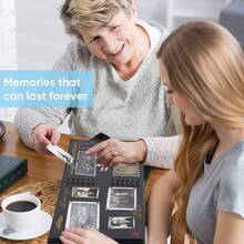 Scrapbook Photo Album 29.5 X 21 Couples Scrapbook With 60 Pages, 160 Pictures, Includes 6 Metallic Colour Markers, 6 Stickers And 2 Templates, Birthday And Wedding Black