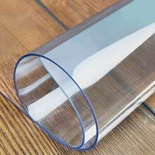 80X42 Inch Plastic Table Pad Thick Crystal Clear Table Cover Protector Rectangular PVC Tablecloth - 透明 80X42 - 查看 9