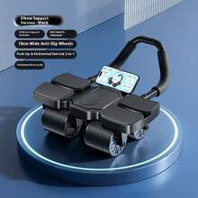 1 Stück Neuer 6-Rad Bauchmuskel-Roller mit Selbstrückzug, Bauchmuskel-Trainingsgerät für Männer