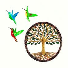 Tree Of Life Wall Decorations, Complete With Hummingbird Silicone Resin Molds, Glitter Resin Casting Mold Sets, Home Living Room Decorations, Allowing Glitter, Metallic Powders And A Variety Of Resin Colors To Create Customized Wall Art With A Three-Dimensional Effect - trắng - Xem 7