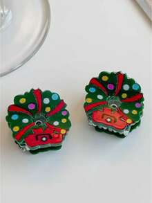 10 Stücke süße minimalistische Mode Weihnachts Haarklammern für Kinder, Cartoon Haarspangen Haraccessoires für Mädchen