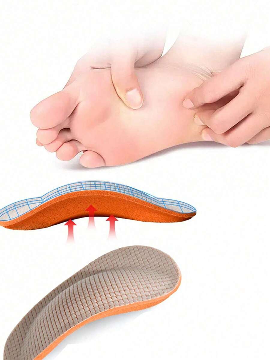 QKC 1 Cặp đế giày hỗ trợ vòm bàn chân, miếng đệm chân thoải mái phù hợp với giày bệt và giày thể thao, có miếng đệm gót chân bằng mút hoạt tính, đế mềm mại, thoáng khí, hấp thụ sốc, dành cho cả nam và nữ - Tấm đệm vòm - Xem 1