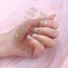 14 Classic Shiny Gradient Nail Stickers With 1 Nail File Women Girls Daily Party Art Decoration - ZA-0333 - View 12