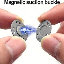 6/12 Pairs Colorful Magnetic Buttons - Invisible Plastic Snap Fasteners, Magnetic Sewing Buttons Invisible Magnetic Closure Suitable For Bags, Sewing, Crafts, Handbags, Coats And DIY Magnetic Buttons, Easy To Sew Closed, Multiple Colors - Multicolor - View 10