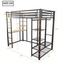Kids Bed Frames, Headboards & Footboards - Black + Metal + 90cm*200cm - View 6