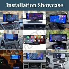 Reproductor multimedia para automóvil de 10.26 pulgadas, compatible con CarPlay inalámbrico y Android Auto inalámbrico, monitor de pantalla portátil universal para automóvil con cámara - Con cámara de visión trasera - Ver 12