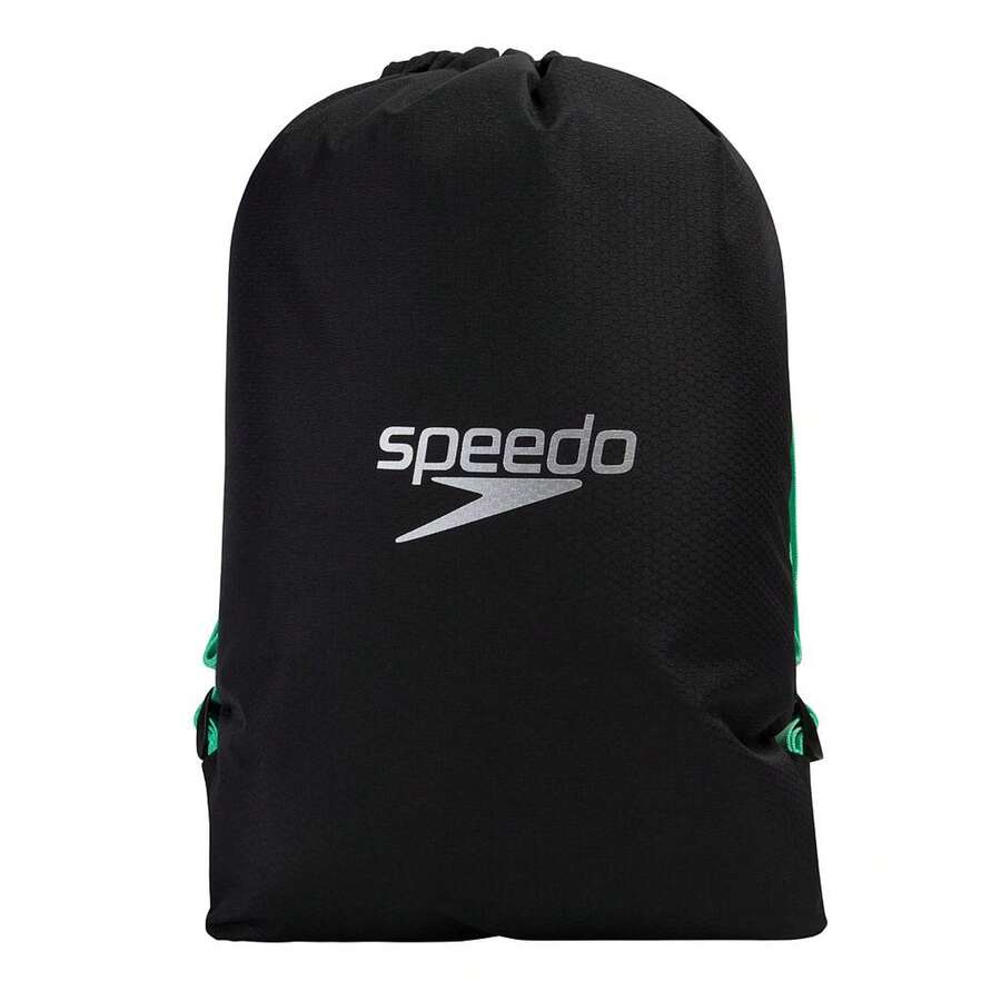 Speedo Pool Bag (Black/Green) - 100% Polyester - (RD838) - Black - View 1