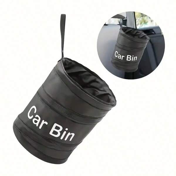1pc Convenient Car Trash Bin - Hangable Garbage Bag For Seat Backs - 5.91x7.87 Inches - Litter Container And Storage Bag For Interior Car Accessories , Men Gift
