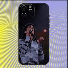 Music Michael J-Jackson Phone Case Compatible With  16,15,14,13,12,11,Pro,X,XS,Max,XR,Plus,Mini Soft Black Cover, Cover Compatible With  17 Pro Max Case,  17 Pro Case,  17 Case,  16 Pro Max Case - Z2 - 查看 9
