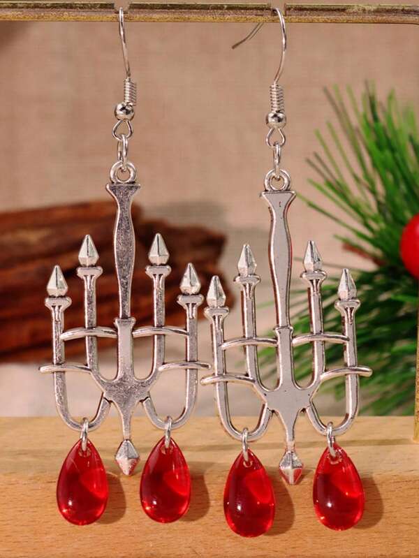 1 par de brincos com pingente de cristal elegantes, vintage e com design exclusivo, adequados para uso diário, festivais e festas