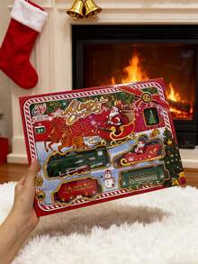 Christmas Train Set - Electric Remote Control Christmas Tree Train Set, Circular Track Around Tree, Lighting & Music Christmas Decor, Holiday Gift - Multicolor - View 4
