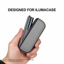 1 件适用于 IQO ILU.MA/ILUMAi 防摔皮套，个性化时尚吸烟配件外壳，展示您的个性化，采用碳纤维 PU 皮革制成，360 度完美贴合保护，防摔，吸烟者的理想配件，适合作为情人节、圣诞节、父亲节和其他男女节日的礼物 - ILUMA凱夫拉 - 查看 6