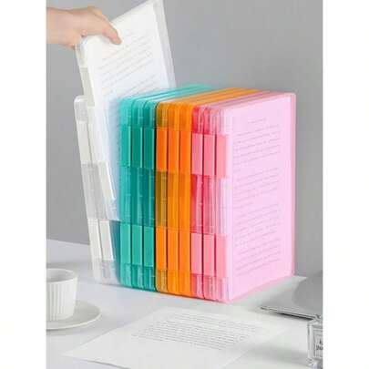 2-Klammer Aktenbox Organizer, tragbare Aufbewahrung zum Aufbewahren von Bürodokumenten, Briefpapier und Ordnern in Normalgröße, Dateiorganisation | Sichere Aufbewahrung | Aktenbox