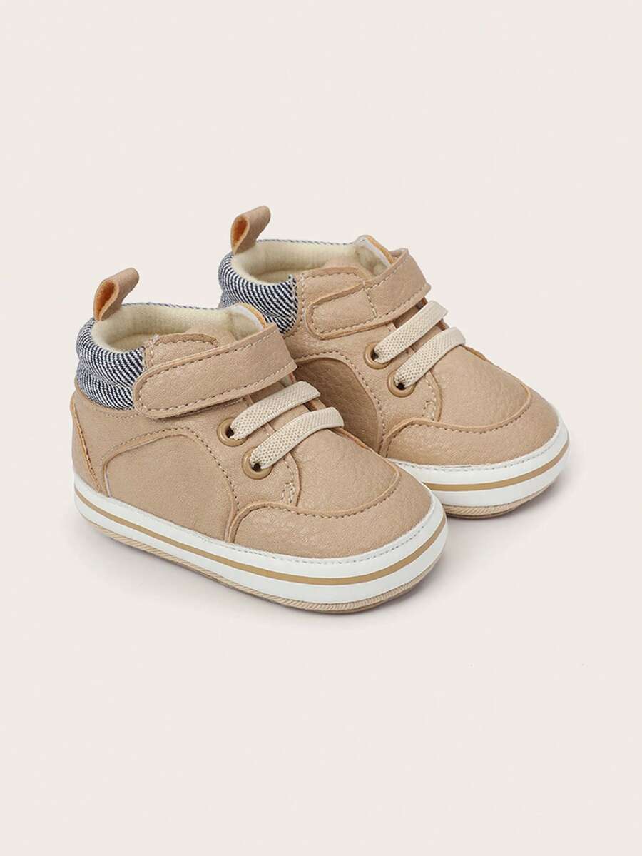 Infant Soft Sole Anti-Slip Sneakers, Casual Fashion Infant Shoes For 0-1 Year Old, Suitable For Boys And Girls, Spring/Autumn - Khaki - View 1
