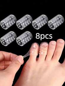 10 件脚趾保护套，透明硅胶脚趾套，薄手指套 - 透明 - 查看 12