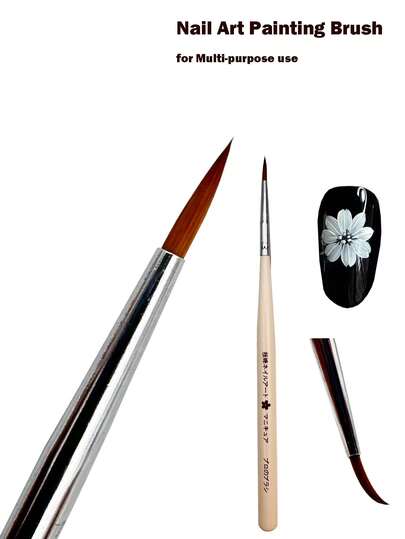 Pincel para Unhas - Caneta Pincel Multifuncional para Pintura de Unhas, Ideal para Pintar Flores - Ponta Fina - Ferramenta Especial para Manicure - Design Fácil de Usar - Material Macio e Durável - Ferramenta DIY