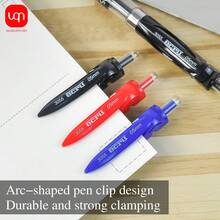 WUQIANNIAN 3/6 Stücke 0,5mm Gelschreiber in Schwarz/Blau/Rot, einfache schnell trocknende wasserbasierte Stifte, geeignet für Büro und Schule