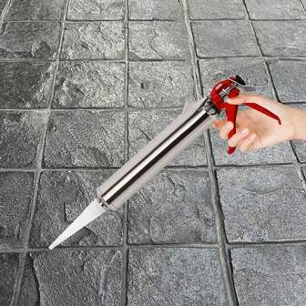 Mortar Pointing Grouting Gun Sausage Tube Nozzle Caulking Gun Stainless Steel Gun Construction Hand Tools