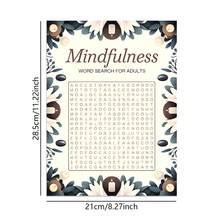 Coleção de Caça-Palavras Mindful para Adultos - Uma Jornada Tranquilizante através de Quebra-Cabeças Intrincados, Designs de Mandala Floral e Envolvimento Cognitivo Relaxante, Outono. Papelaria, Material Escolar, Desenho e Pintura, Halloween, Natal