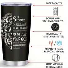 1pc 20 Oz Stainless Cup, Sublimation Mug, Rust Resistant Stainless Steel Ensures Longevity, Coffee Bar Accessory, Enjoying Lemonade While Sunbathing At The Beach, Hot And Cold, Incensed Spirituality Tri
