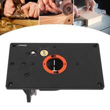 ZhdnBhnos Router Lifts For Woodworking Easy To Install Router Table Lift System Woodworking Router Table For 2.56 In Diameter Trimmers & 0.98-1.97 In Thick Woodworking Countertops - màu đen - Xem 9