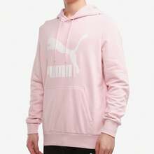 Puma 彪馬男女同款中性款休閒連帽運動衛衣套頭衫531370 - 粉色 - 查看 4