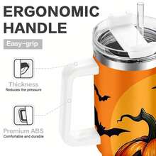 1 Pcs 40oz 304 Stainless Steel Insulation Water Bottle With Straw Car Cup - Keeps Cold For 12 Hours & Hot For 6 Hours - Suitable For Everyday Use - Perfect Gift For Birthday, Party, Family & Halloween