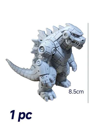 1 pièce Impression 3D Roi des monstres Dinosaure, forme mécanique, style cyberpunk, assortiment de couleurs graffiti libre, décoration de modèle créative, convient pour la décoration de la maison et du bureau, cadeau de Noël, cadeau créatif, jouets de dinosaures, artisanat de Noël pour enfants