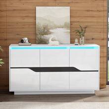 Storage Cabinets - White + Particle Board-3 - View 2