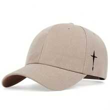 1Piece Men Side Cross Embroidered Baseball Hat Outdoor Adjustable Sunscreen Leisure Hat Spring Autumn Travel Tourism Beach Vacation - Nhiều màu - Xem 8