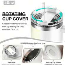 1 Pc 20oz 304 Stainless Steel Insulation Water Bottle - Keeps Cold For 12 Hours & Hot For 6 Hours - Suitable For Everyday Use - Perfect Gift For Birthday, Party, Family & Halloween