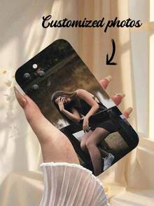 1 pezzo Custodia personalizzata per telefono, custodia per telefono con foto personalizzata, custodia per telefono con immagine personalizzata, ideale per Natale, Ognissanti, anniversario, San Valentino, compleanno, matrimonio, festa della mamma, festa del papà, regalo per il/la migliore amico/a, regalo per mamma/papà