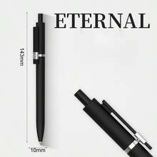 1 Stück 0,5 mm Retraktiver Schwarzer Kugelschreiber, sehr attraktives Vintage Schreibwaren für Studenten, Gummikugelschreiber, Touchscreen Stylus Spitze - Mittlere Spitze, Flüssiges Schreiben, Anti-Rutsch, Schwarze Tinte, Neuartiges Geschenk für Büro, Kollegen, Notizen, Journaling, perfekt für Erwachsene, Frauen & Männer