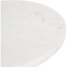 Tira Elegant Round Drink Table, 10 X 22, White Marble And Gold, Modern Glam Circle Martini Table For Use As A Small Bedroom Nightstand Or Living Room Plant Stand Option - mặc định - Xem 7