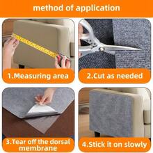 Self‑Adhesive Cat Scratch Pad – Multi‑Function Durable Cat Scratching Board, Interactive Pet Cat Climbing Pad, Wear‑Resistant Polyester DIY Home Decoration, Christmas Gift, Anti‑Scratch Wall And Furniture Sticker, Cat Scratch Protection Pad For Home Use - 深灰色 - 查看 10