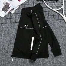 Puma Jacket Men's Autumn And Winter Classic All-Match Stand Collar Pure Cotton Running Sportswear Basketball Charge Training Windproof Jacket 531706-51 - Black - View 4