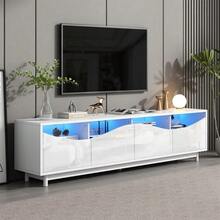 Television Stands & Entertainment Centers - White - View 3