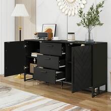 Storage Cabinets - Black - View 4