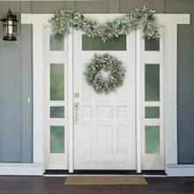 GYJ  Puleo International 6 Ft. Artificial Flocked Lambs Ear Garland Green153 - màu xanh lá - Xem 3