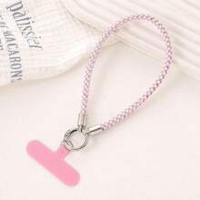 Cordón personalizado para teléfono móvil - Elegante y lujoso estilo a cuadros con cristales, atractivo y exclusivo accesorio universal de estilo corto para teléfono, correa de muñeca de nicho, cadena anti-pérdida para teléfono, pequeño regalo - Multicolor - Ver 10