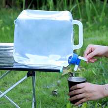 Tanque De Agua Plegable Para Acampar, Barril De Agua De 10l