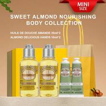L'Occitane Refreshing Verbena Hair Care Set (Verbena Shower Gel 35ml*2 + Verbena Body Lotion 35ml*2) - 1.18fl.Oz - Mini Shampoo and Conditioner Set (sweet Almond Shower Oil 35ml*2 + Sweet Almond Hand Cream 10ml*2) - View 12