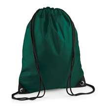 Bagbase Premium Drawstring Bag (Bottle Green) - 100% Polyester - 100gsm - (PC5771) - Green - View 1