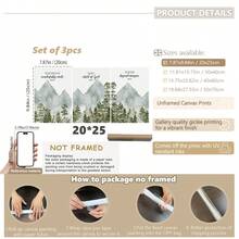 3 Stücke christliche Kinderzimmer Dekoartikel Baby Bibelvers Wandkunst Aquarellprint Bibelvers Muster Natur-Themen Wandkunst Wald Kinderzimmer Dekoration Vintage-Stil Heimdekoration gerahmte Wandkunst Wohnzimmer Dekoration Raumdekoration Heimdekoration