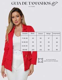 Women Blazers - Rojo - Ver 7